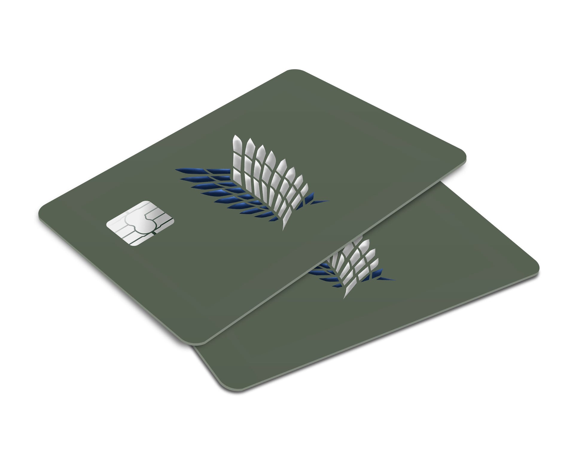 AnimeTown Credit Card Attack on Titan Survey Corps Green Minimalistic Window Skins - Anime Attack on Titan Skin