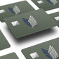 AnimeTown Credit Card Attack on Titan Survey Corps Green Minimalistic Half Skins - Anime Attack on Titan Skin