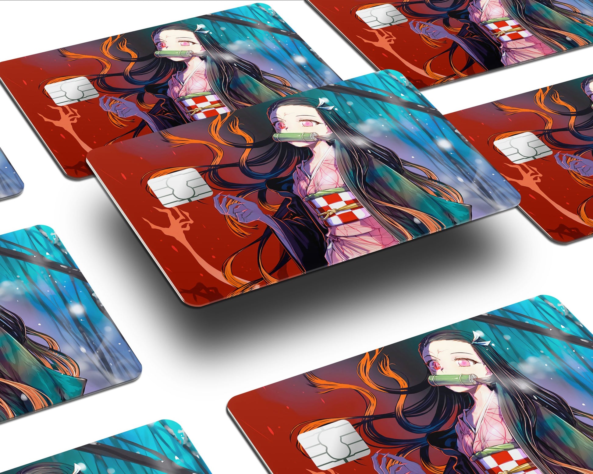  Holographic Bleach Credit Card Skin Sticker Cover/Debit Cards  Stickers Decal Anime (4) : Office Products