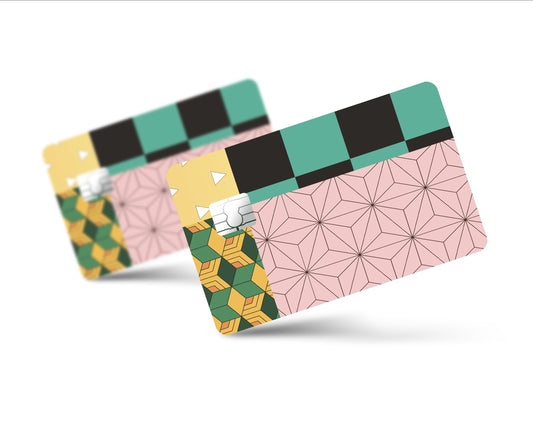 AnimeTown Credit Card Demon Slayer Minimalist Pattern Full Skins - Anime Demon Slayer Skin