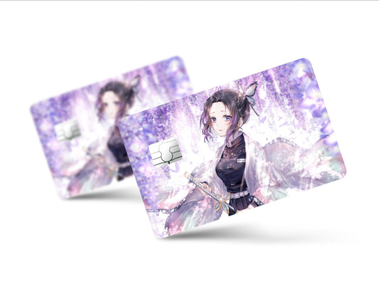 AnimeTown Credit Card Demon Slayer Shinobu Artistic Purple Full Skins - Anime Demon Slayer Skin