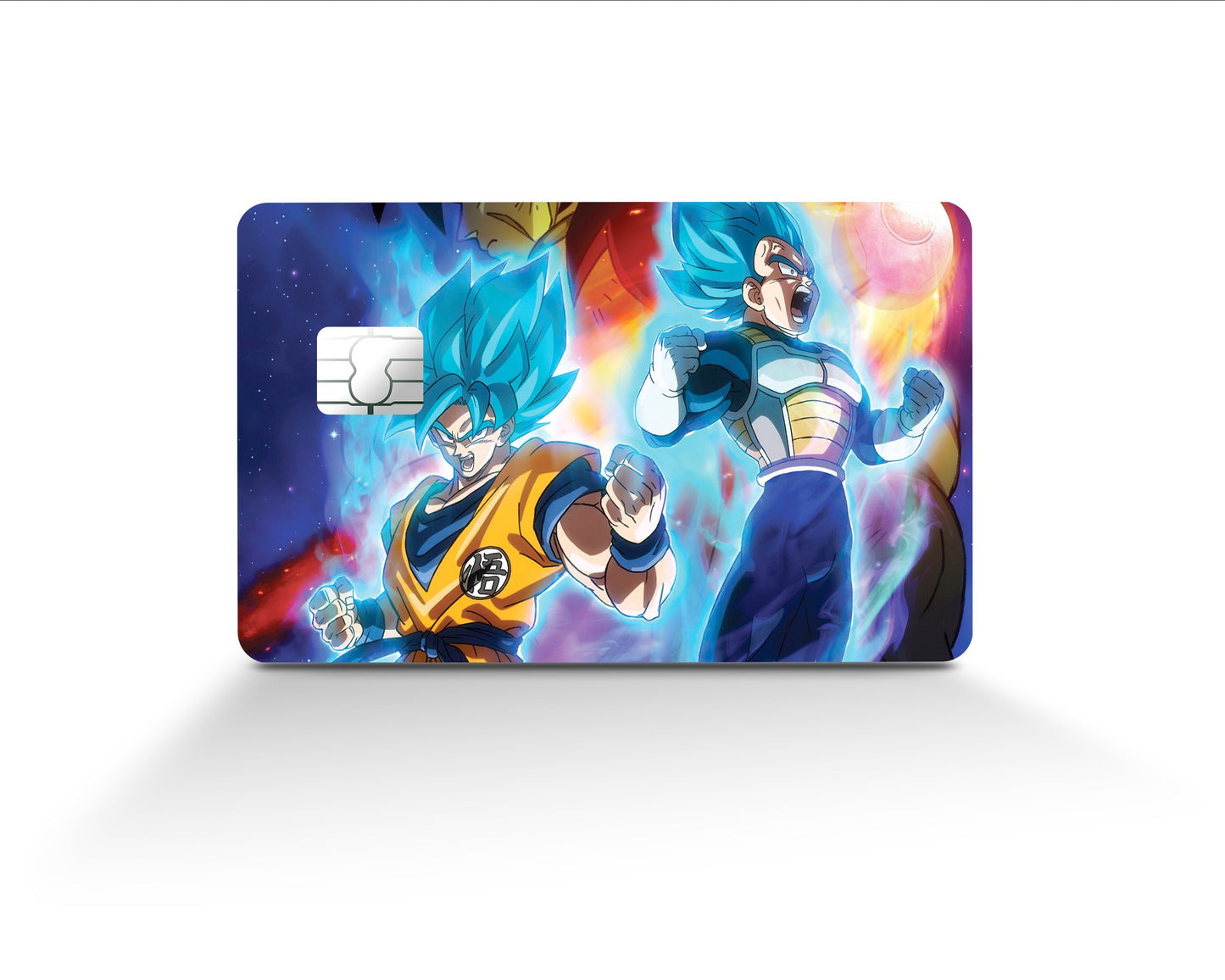 AnimeTown Credit Card Dragon Ball Goku & Vegeta Super Saiyan Blue Full Skins - Anime Dragon Ball Skin