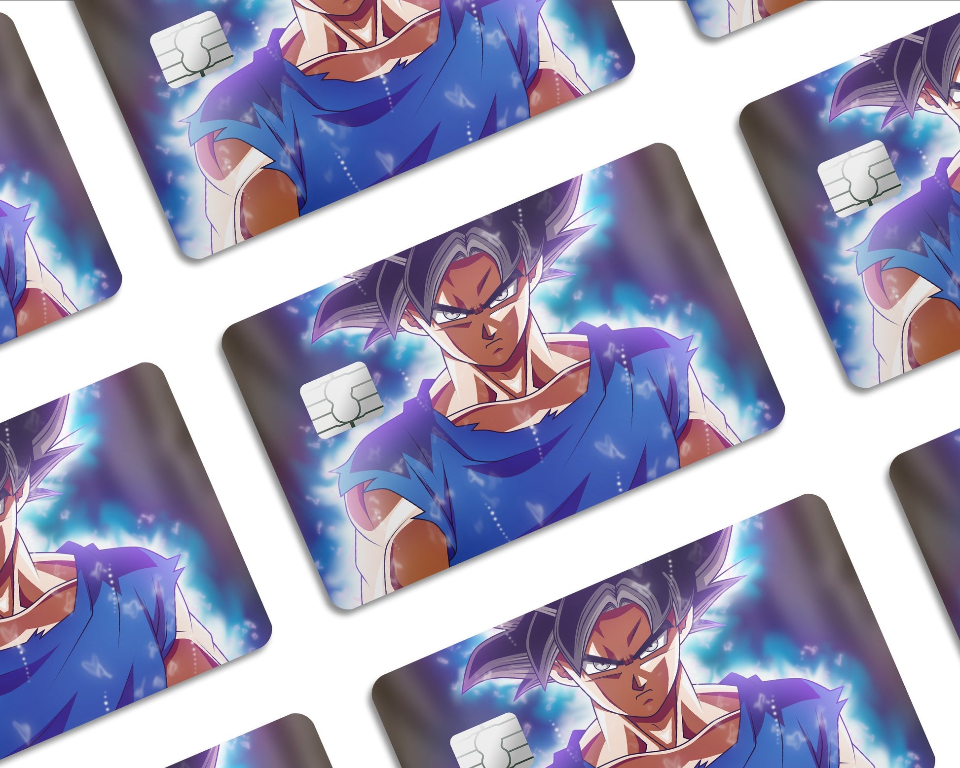 AnimeTown Credit Card Dragon Ball Goku Ultra Instinct Super Saiyan Half Skins - Anime Dragon Ball Skin