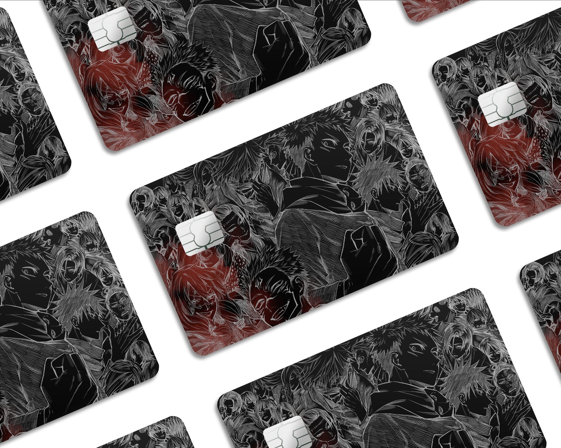 AnimeTown Credit Card Jujutsu Kaisen Black Window Skins - Anime Jujutsu Kaisen Skin