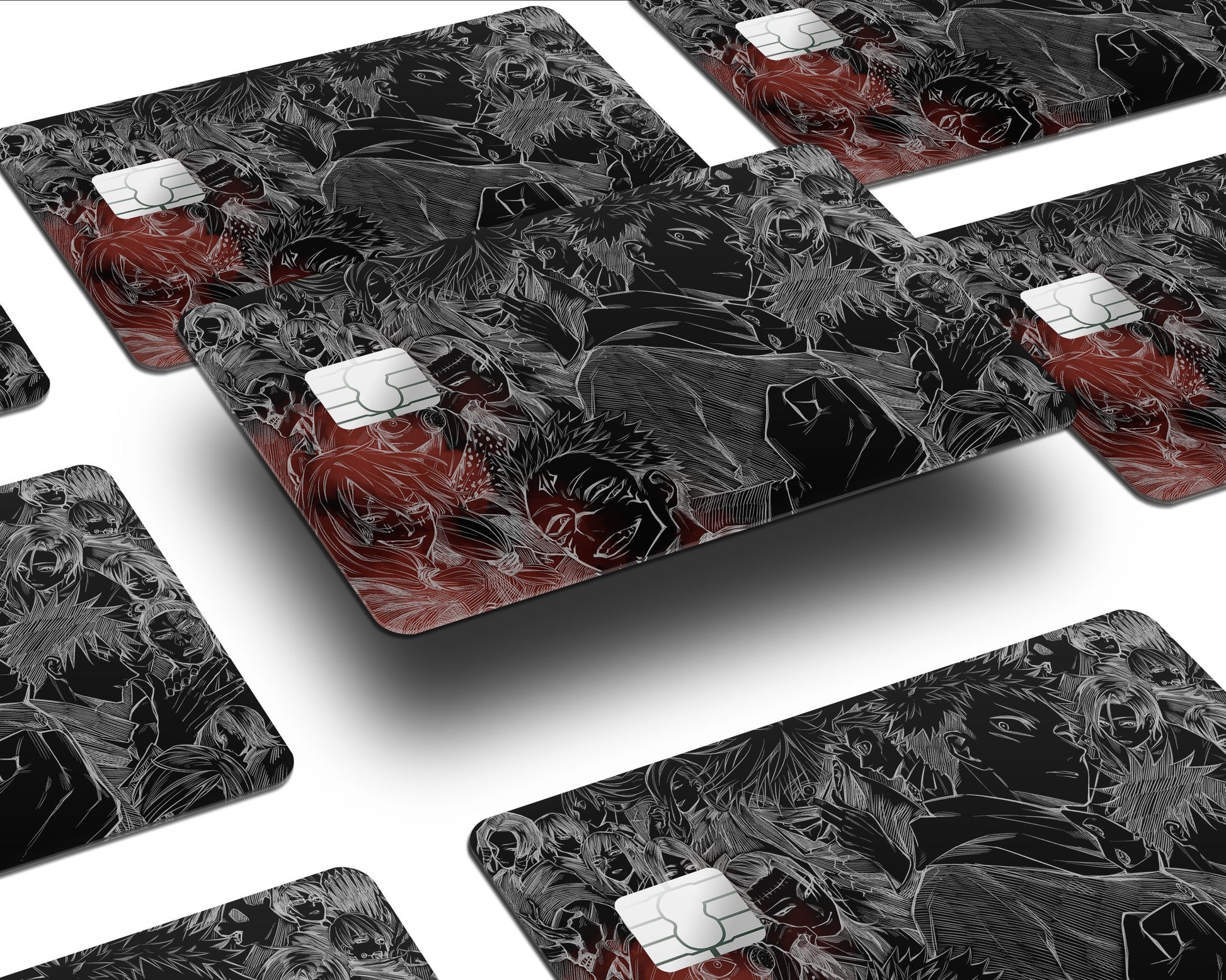 AnimeTown Credit Card Jujutsu Kaisen Black Half Skins - Anime Jujutsu Kaisen Skin