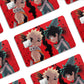 AnimeTown Credit Card My Hero Academia Red Half Skins - Anime My Hero Academia Skin