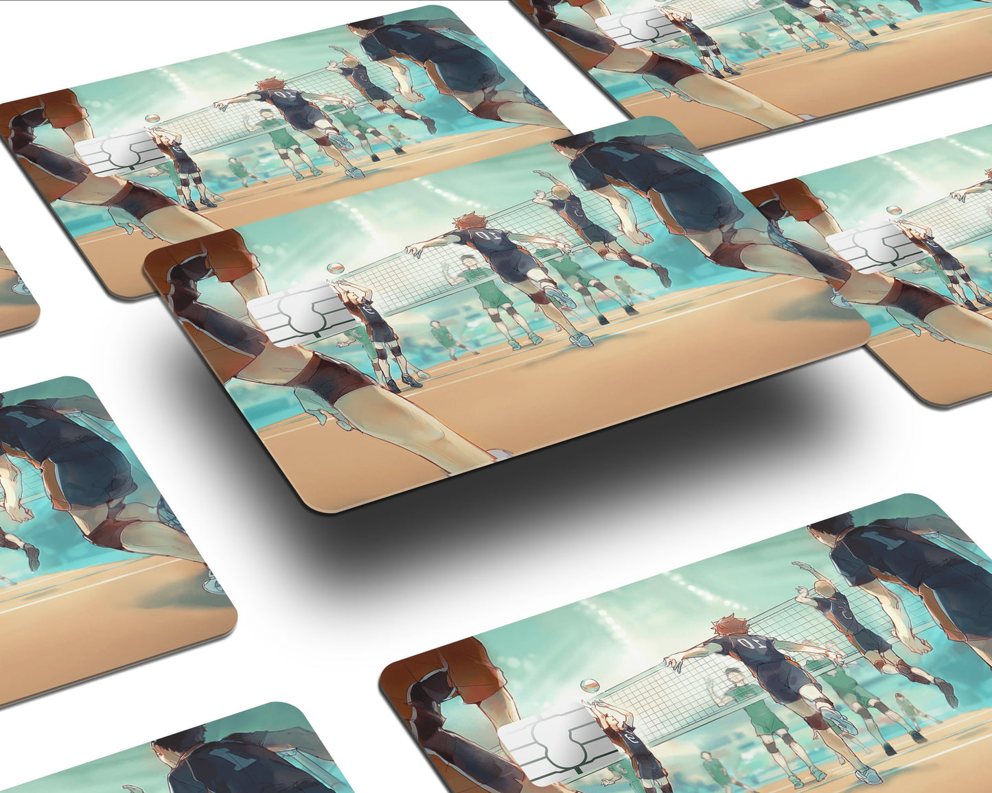 Anime Town Creations Credit Card Haikyuu Teal Mint Half Skins - Anime Haikyuu Skin