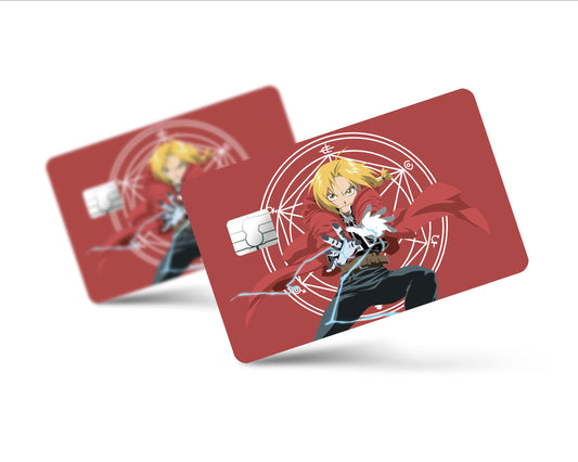 Anime Town Creations Credit Card Full Metal Alchemist Edward Red Full Skins - Anime Full Metal Alchemist Skin