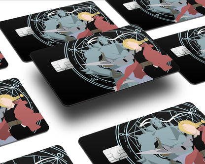 Anime Town Creations Credit Card Full Metal Alchemist Edward & Alphonse Half Skins - Anime Full Metal Alchemist Skin
