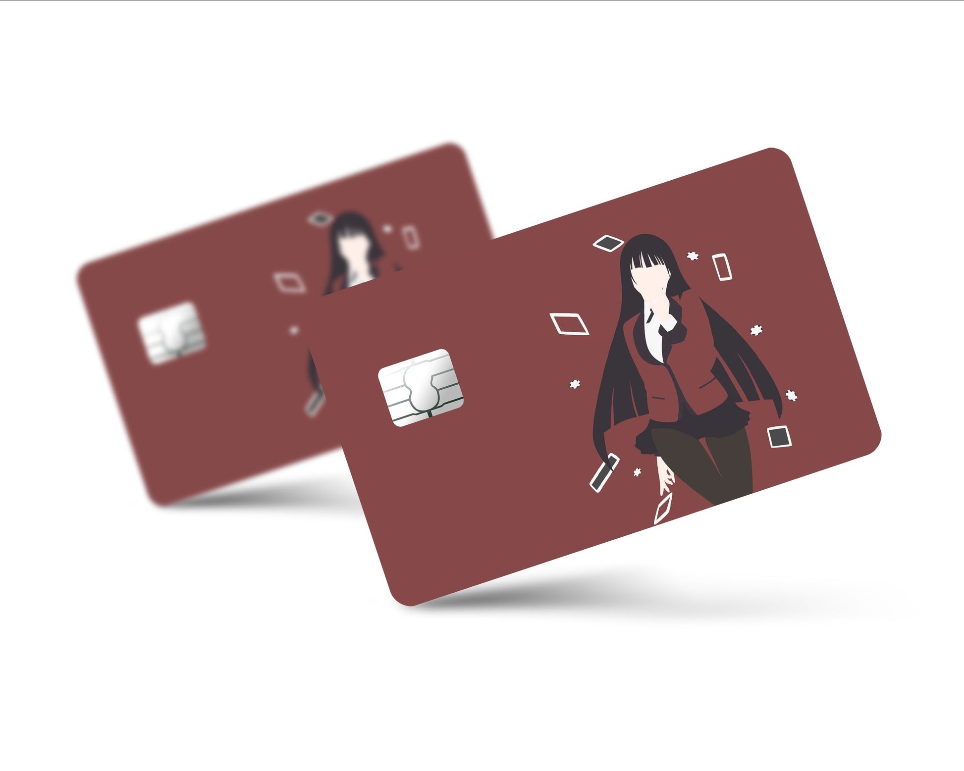 kakegurui card sleeves Kakegurui Yumiko Jabami Minamilist Credit Card Skin