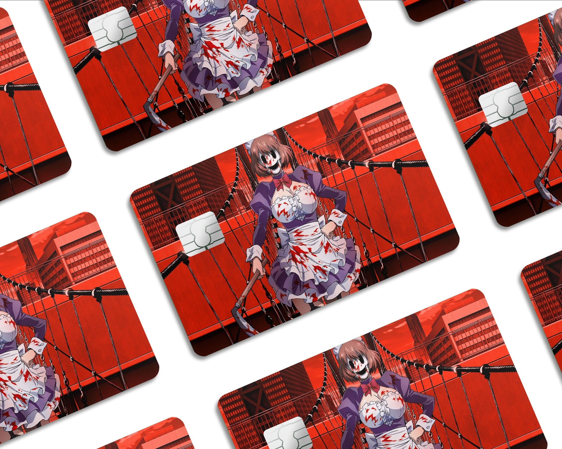 Anime Town Creations Credit Card High Rise Invasion Maid Mask Half Skins - Anime High Rise Invasion Skin