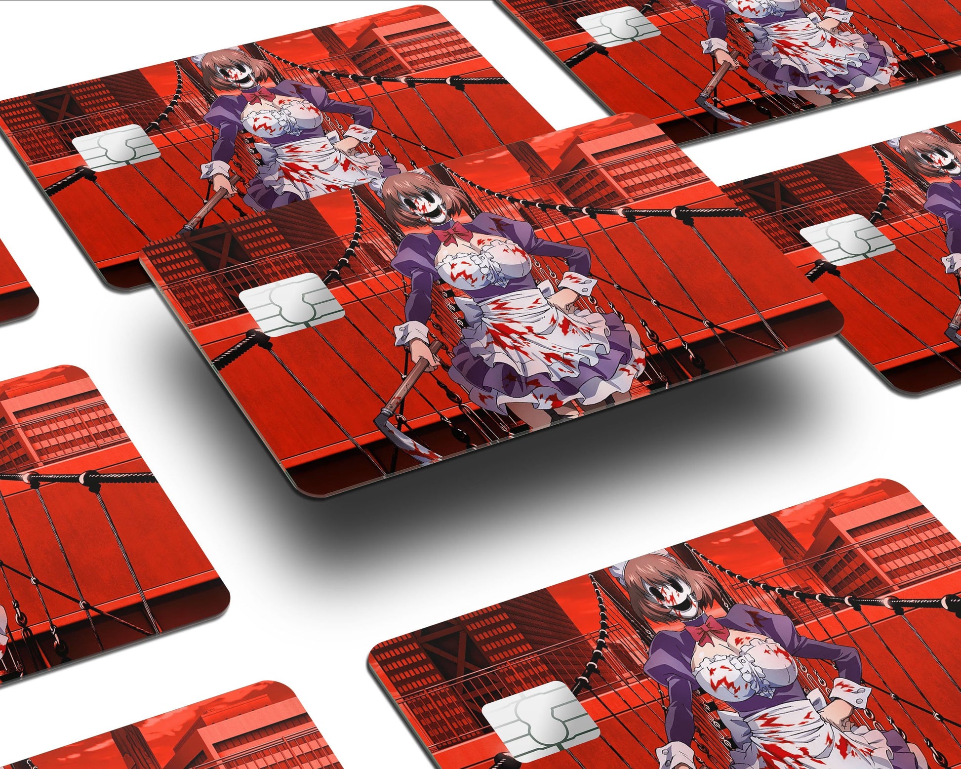 Anime Town Creations Credit Card High Rise Invasion Maid Mask Half Skins - Anime High Rise Invasion Skin