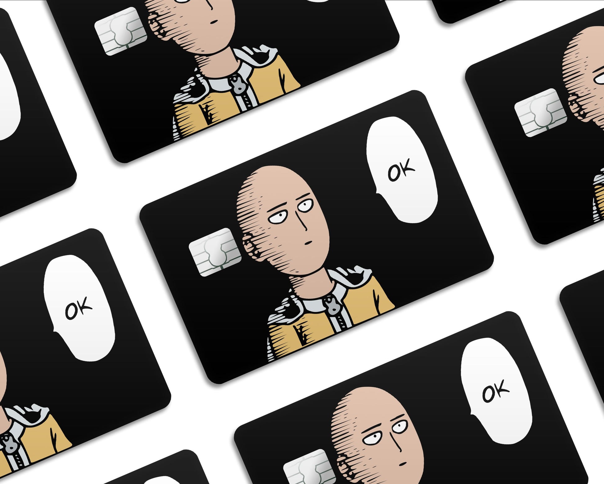Anime Town Creations Credit Card One Punch Man OK Meme Half Skins - Anime One Punch Man Skin