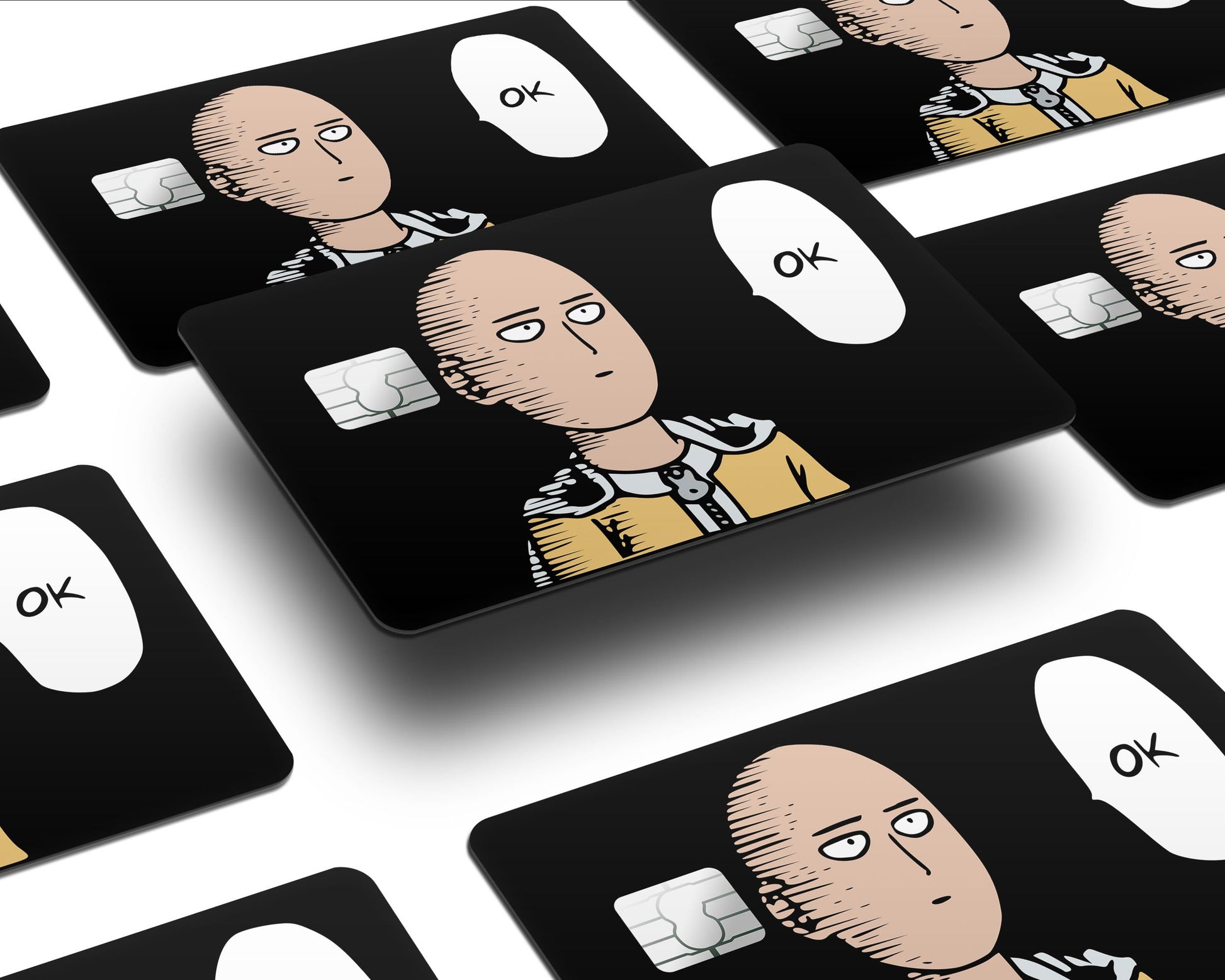 Anime Town Creations Credit Card One Punch Man OK Meme Half Skins - Anime One Punch Man Skin