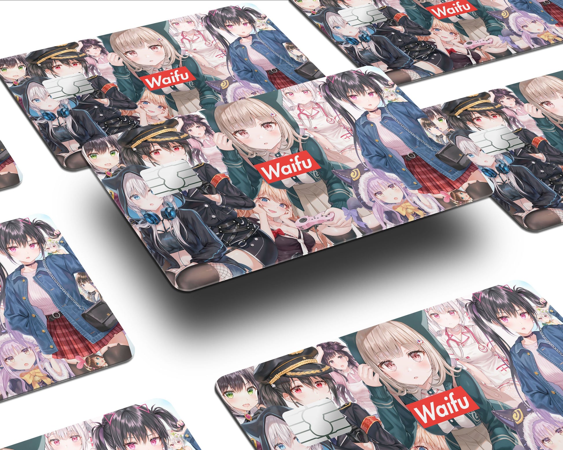 Waifu Anime Credit Card Skin - Full / Small Waifu Anime Credit Card Skin - Full / Small