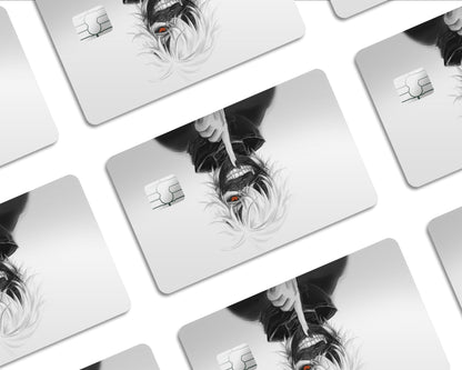 Anime Town Creations Credit Card Tokyo Ghoul Ken Kaneki White Half Skins - Anime Tokyo Ghoul Skin