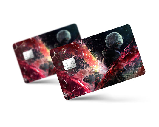 Anime Town Creations Credit Card Tokyo Ghoul Ken Kaneki Red Full Skins - Anime Tokyo Ghoul Skin