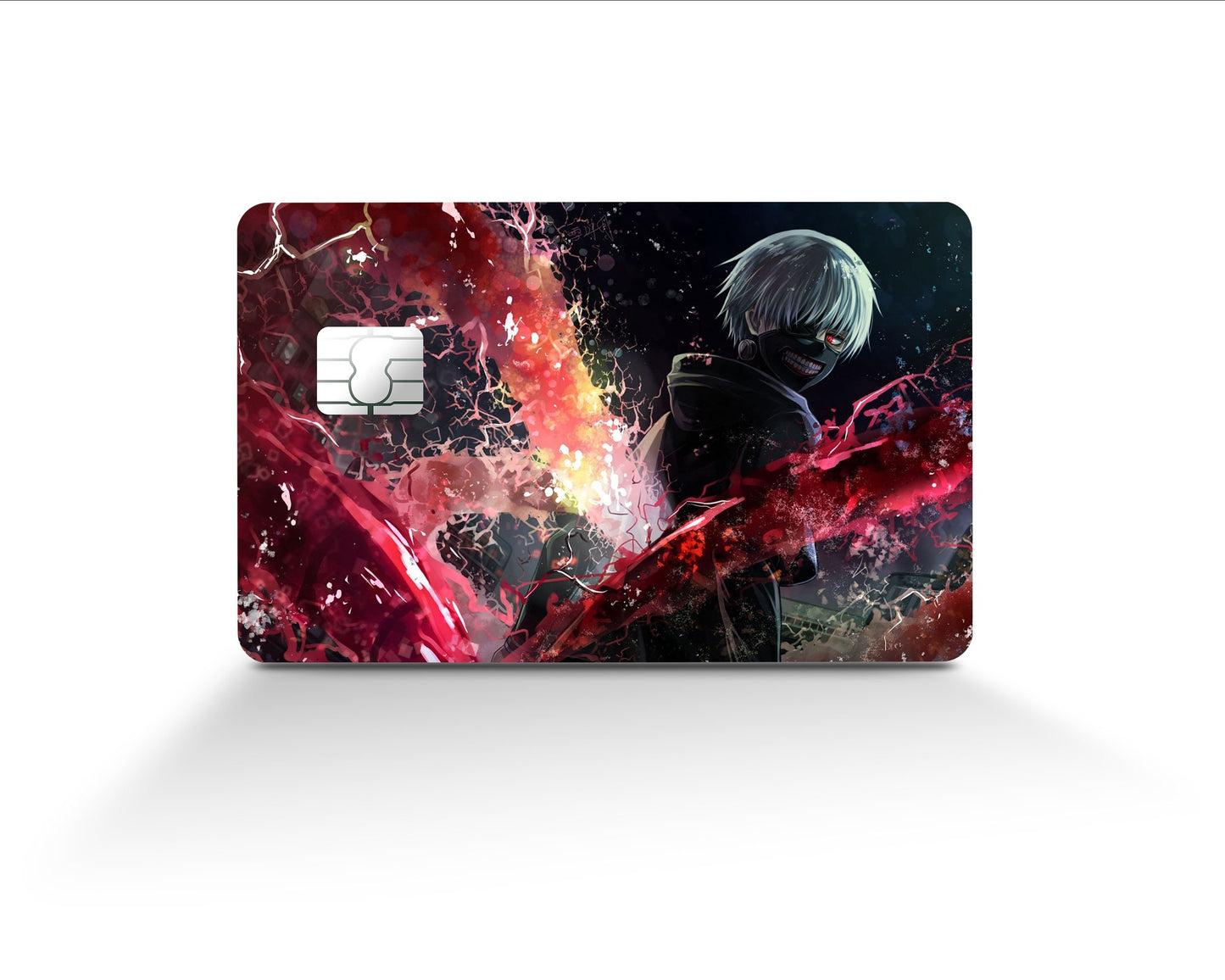 Anime Town Creations Credit Card Tokyo Ghoul Ken Kaneki Red Full Skins - Anime Tokyo Ghoul Skin