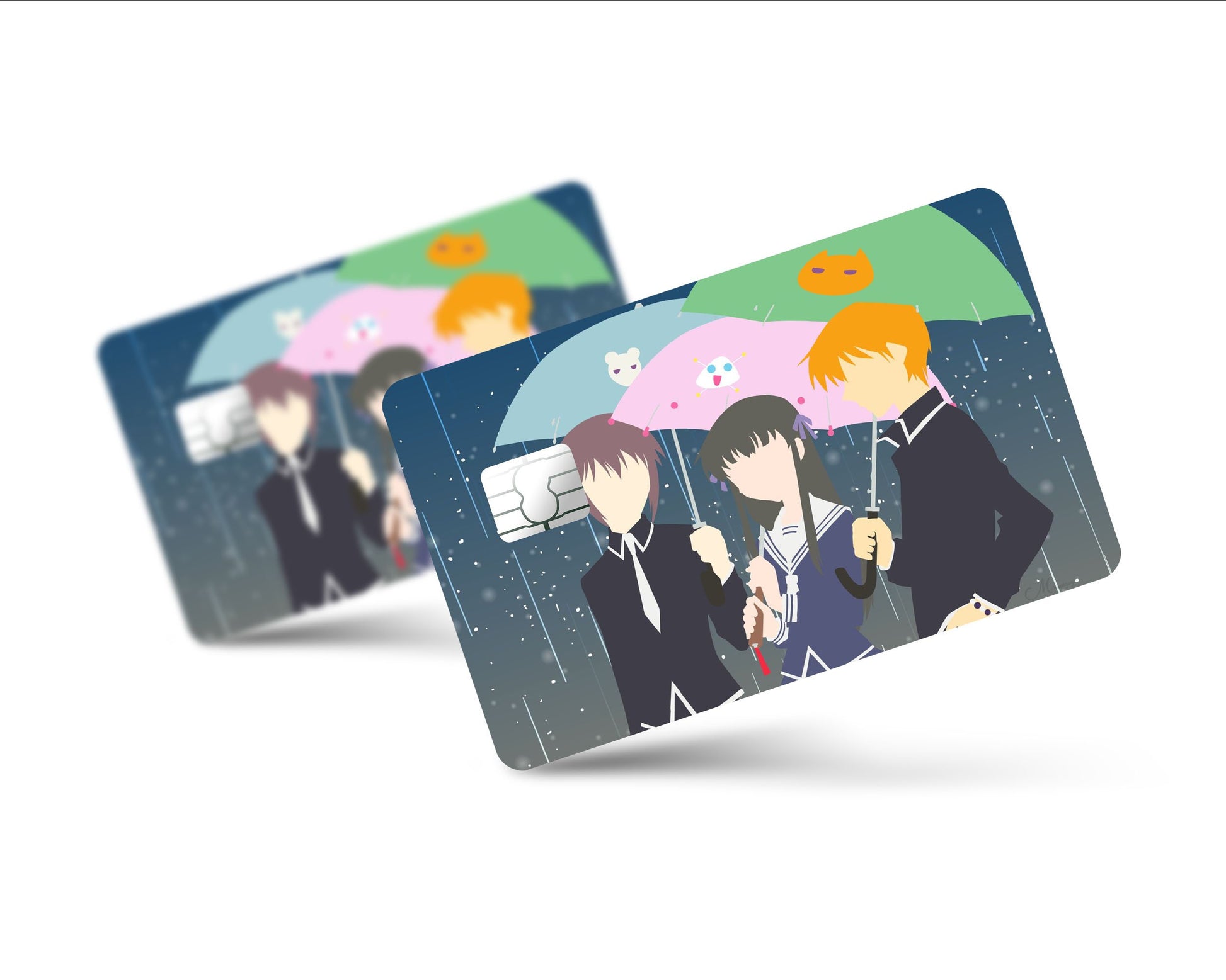 Anime Town Creations Credit Card Fruits Basket Tohru Honda Yuki & Kyo Sohma Full Skins - Anime Fruits Basket Skin