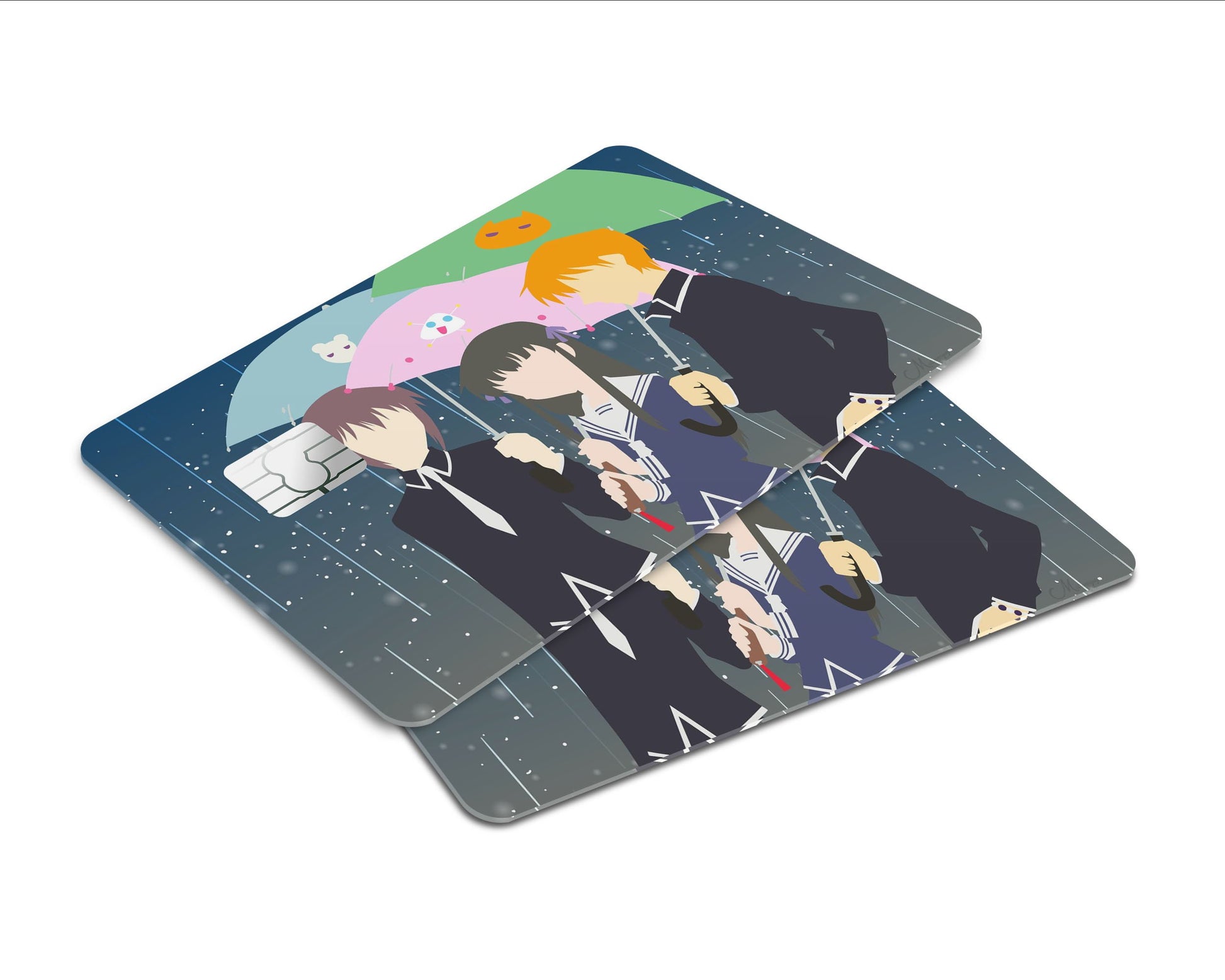 Anime Town Creations Credit Card Fruits Basket Tohru Honda Yuki & Kyo Sohma Window Skins - Anime Fruits Basket Skin