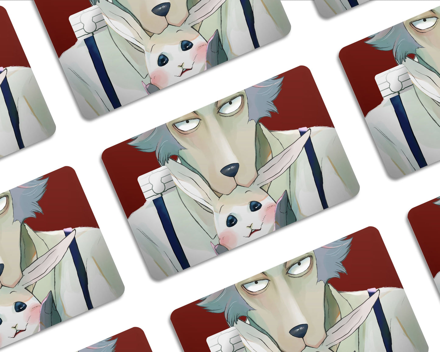 Anime Town Creations Credit Card Beastars Legoshi & Haru Half Skins - Anime Beastars  Skin