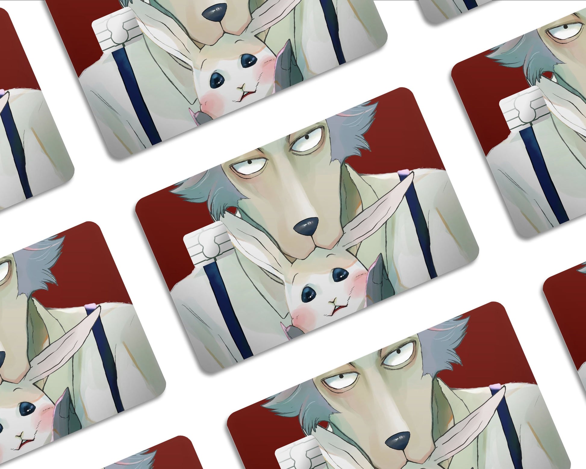 Anime Town Creations Credit Card Beastars Legoshi & Haru Half Skins - Anime Beastars  Skin