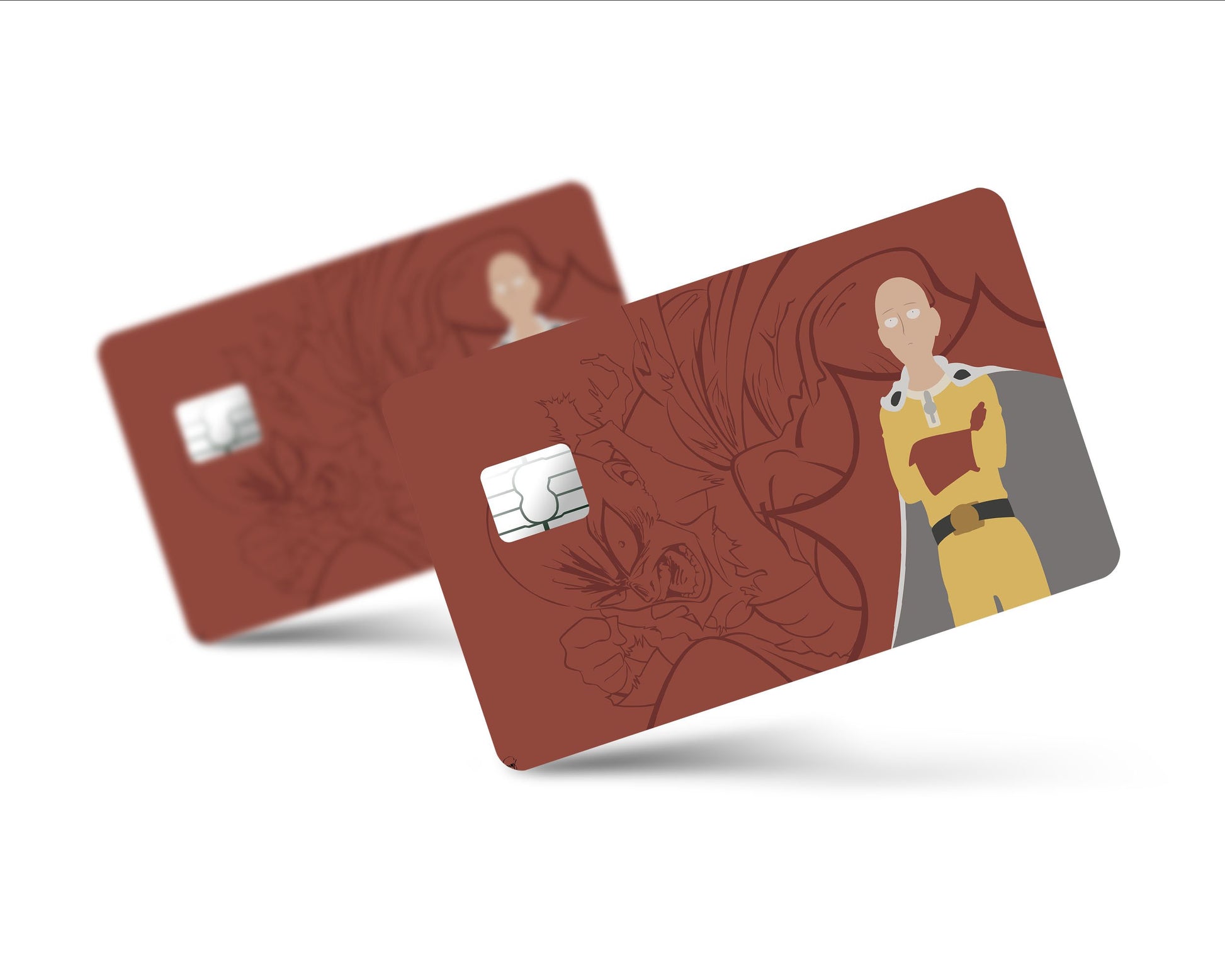 Anime Town Creations Credit Card One Punch Man Saitama Minimalist Full Skins - Anime One Punch Man Skin