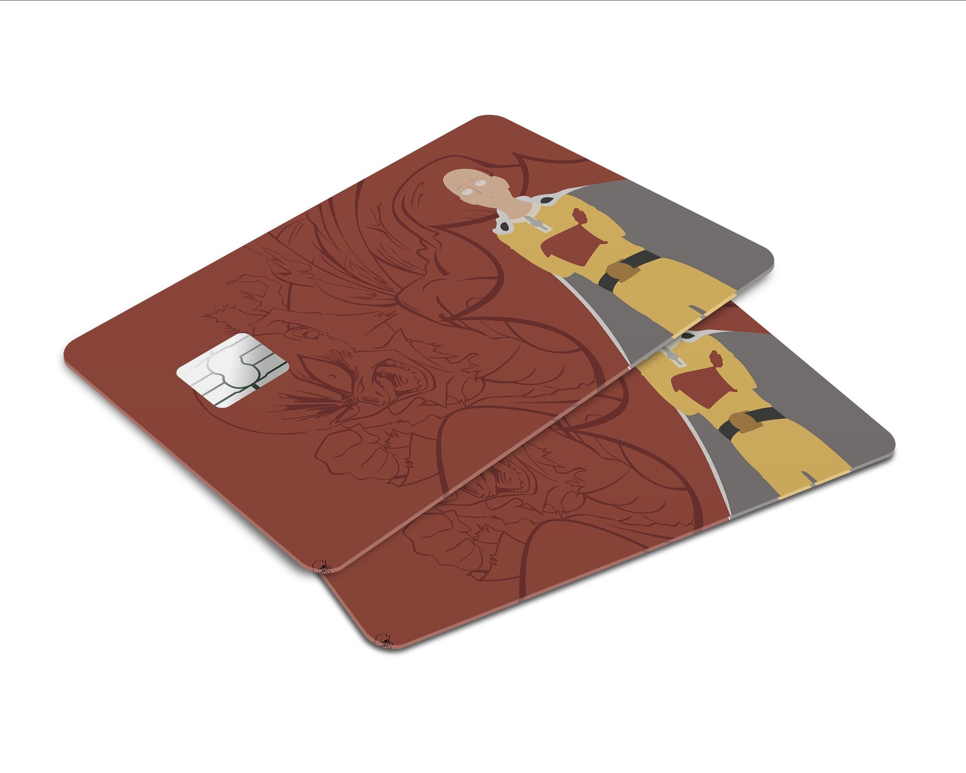 Anime Town Creations Credit Card One Punch Man Saitama Minimalist Window Skins - Anime One Punch Man Skin