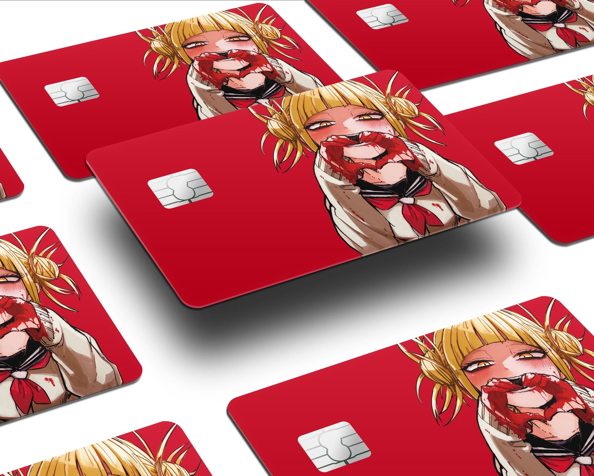 Anime Town Creations Credit Card My Hero Academia Himiko Toga Red Half Skins - Anime My Hero Academia Skin