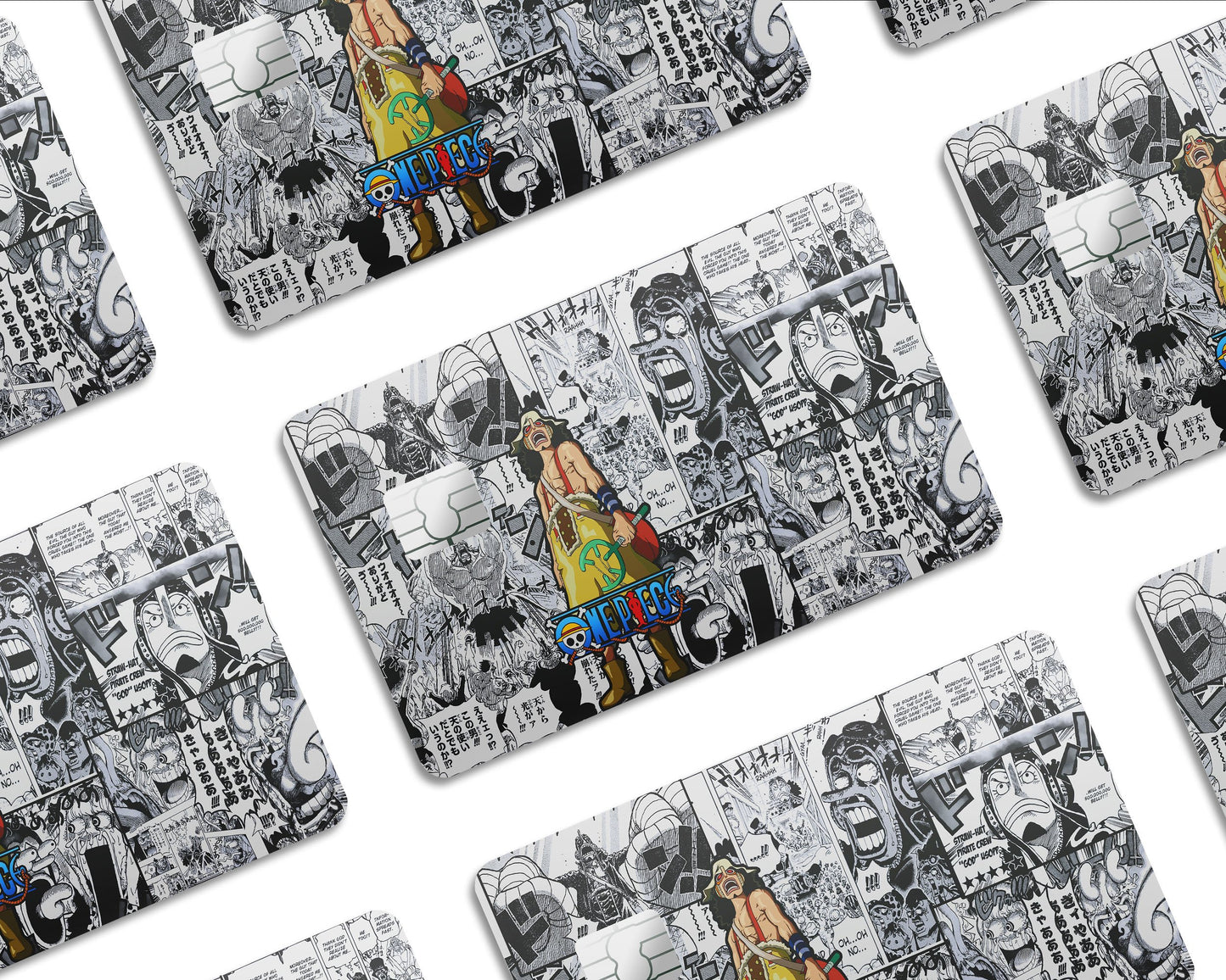 Anime Town Creations Credit Card One Piece Usopp Manga Half Skins - Anime One Piece Skin