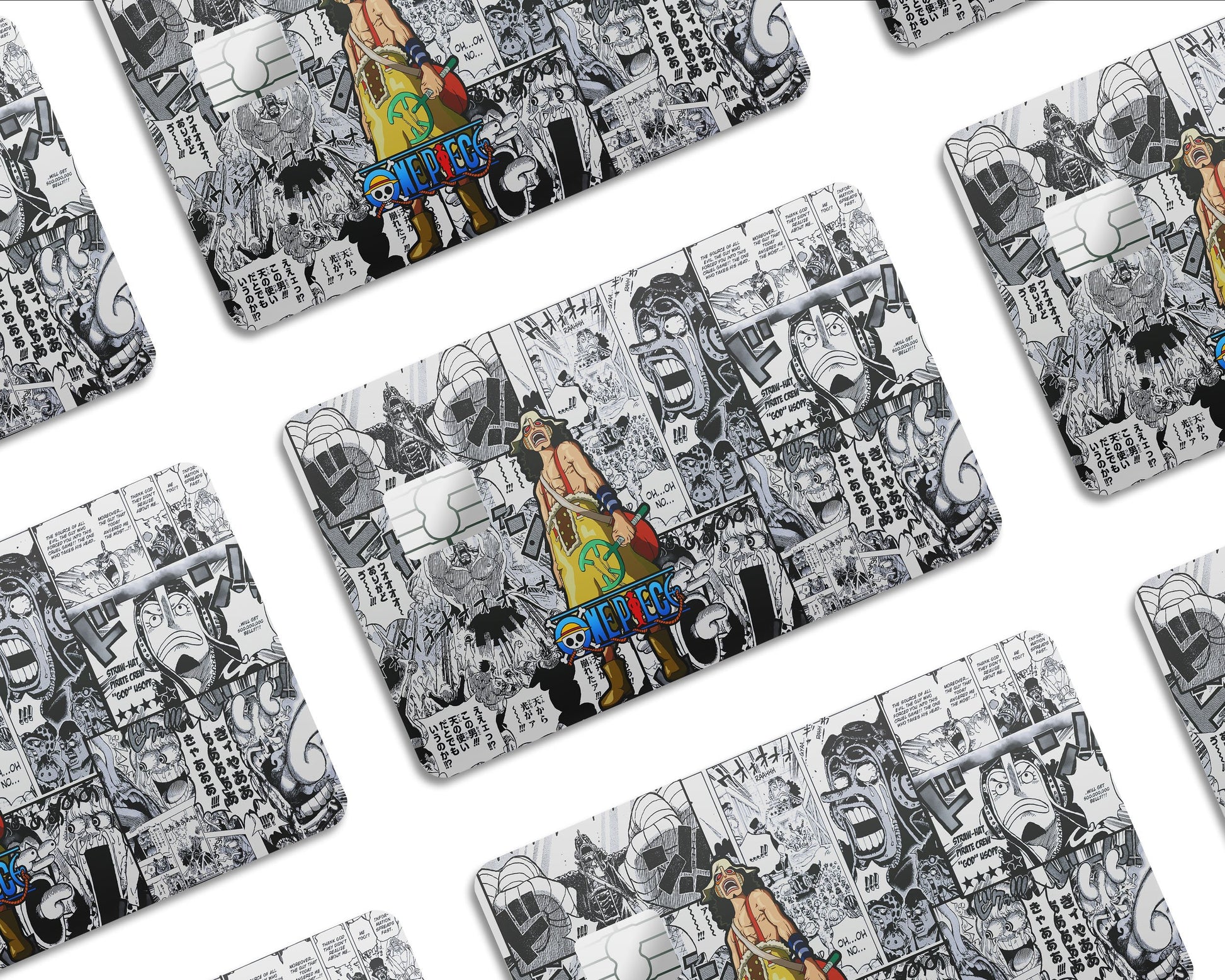 Anime Town Creations Credit Card One Piece Usopp Manga Half Skins - Anime One Piece Skin