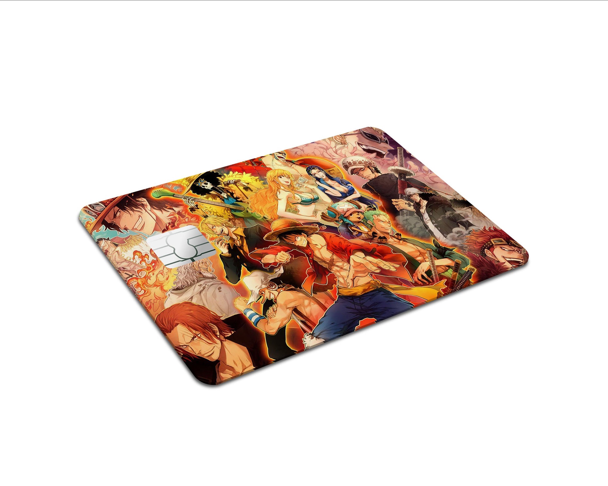Anime Town Creations Credit Card One Piece Gang Vintage Red Full Skins - Anime One Piece Skin