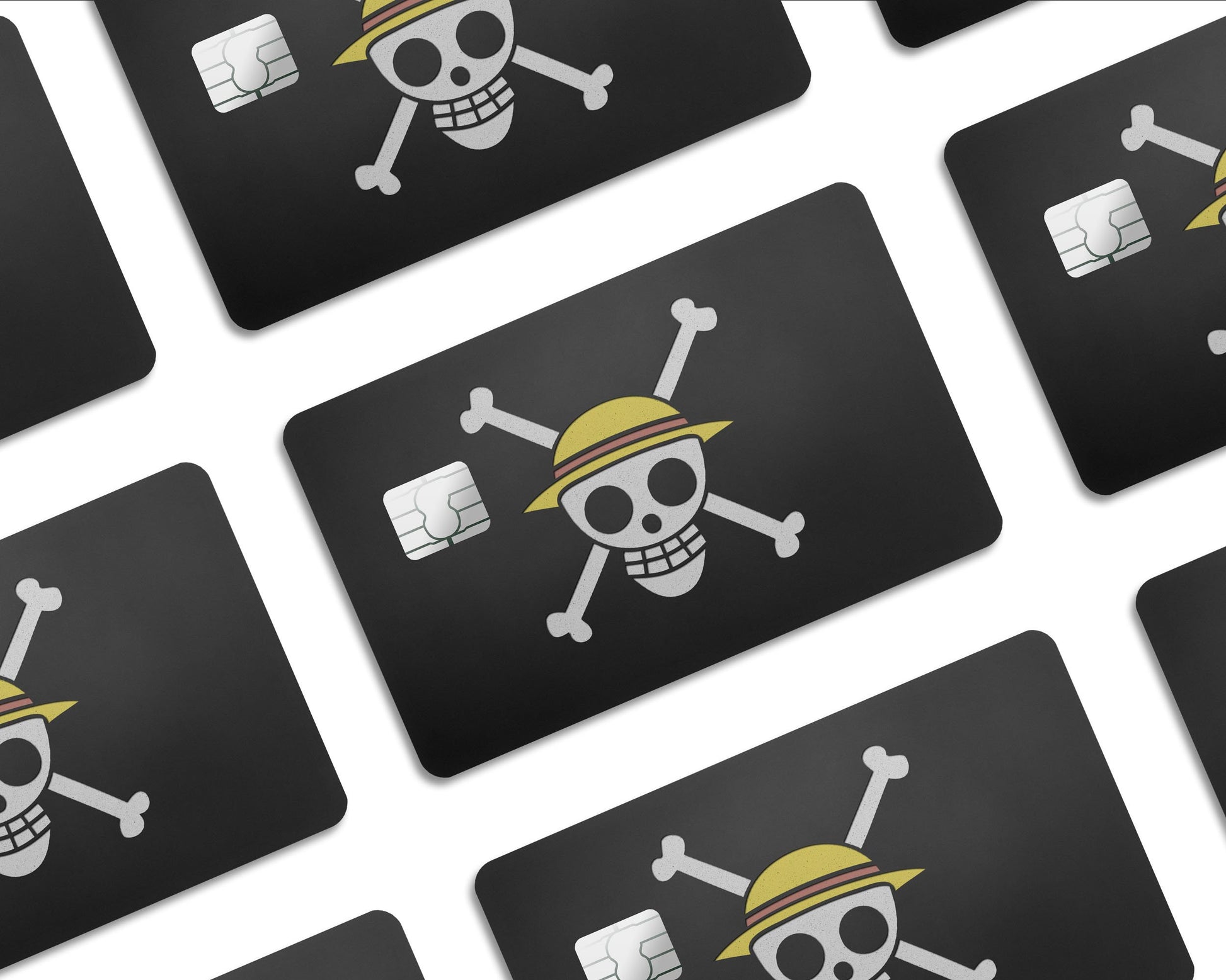 Anime Town Creations Credit Card One Piece Strawhat Jolly Rogers Pirate Flag Half Skins - Anime One Piece Skin
