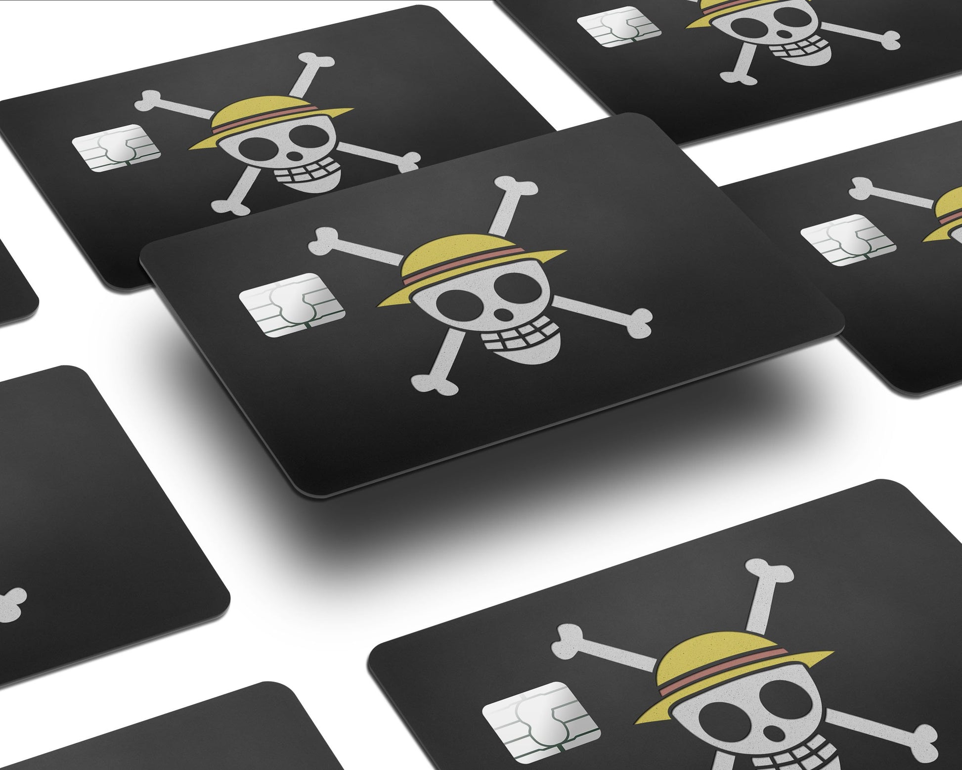 Anime Town Creations Credit Card One Piece Strawhat Jolly Rogers Pirate Flag Half Skins - Anime One Piece Skin