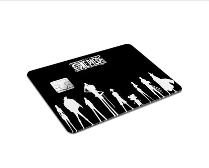 Anime Town Creations Credit Card One Piece Black and White Full Skins - Anime One Piece Skin