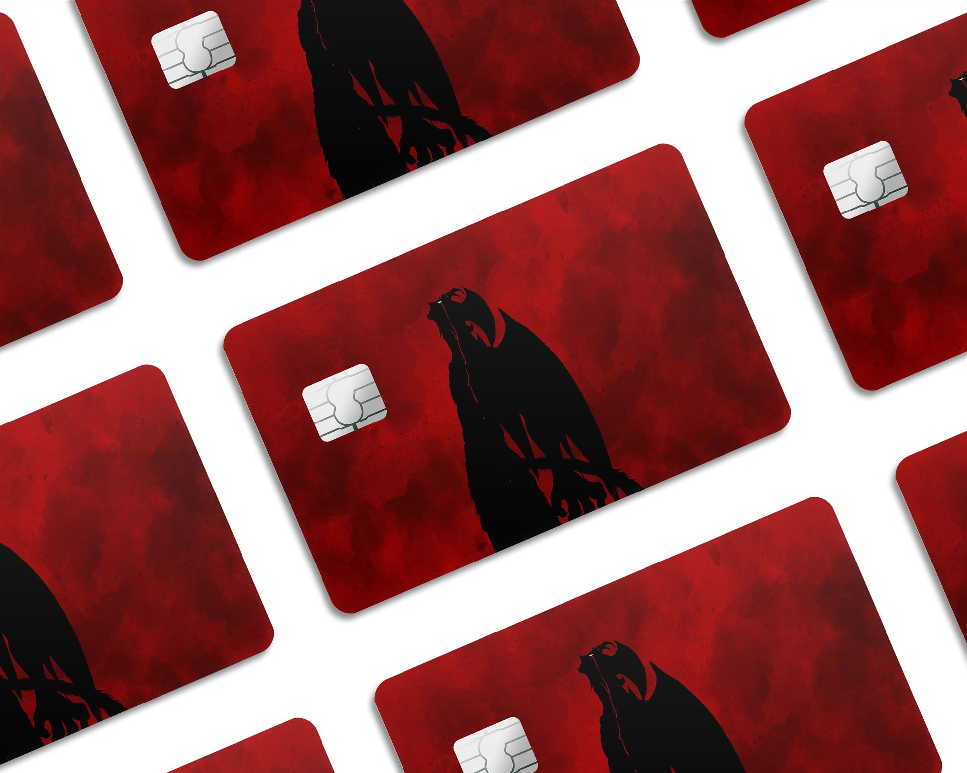 Anime Town Creations Credit Card Devilman Crybaby Red Half Skins - Anime Devilman Crybaby Skin