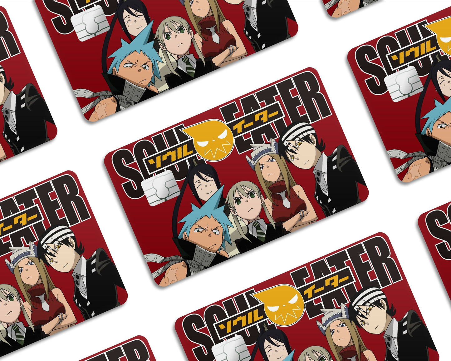 Anime Town Creations Credit Card Soul Eater Gang Half Skins - Anime Soul Eater Skin