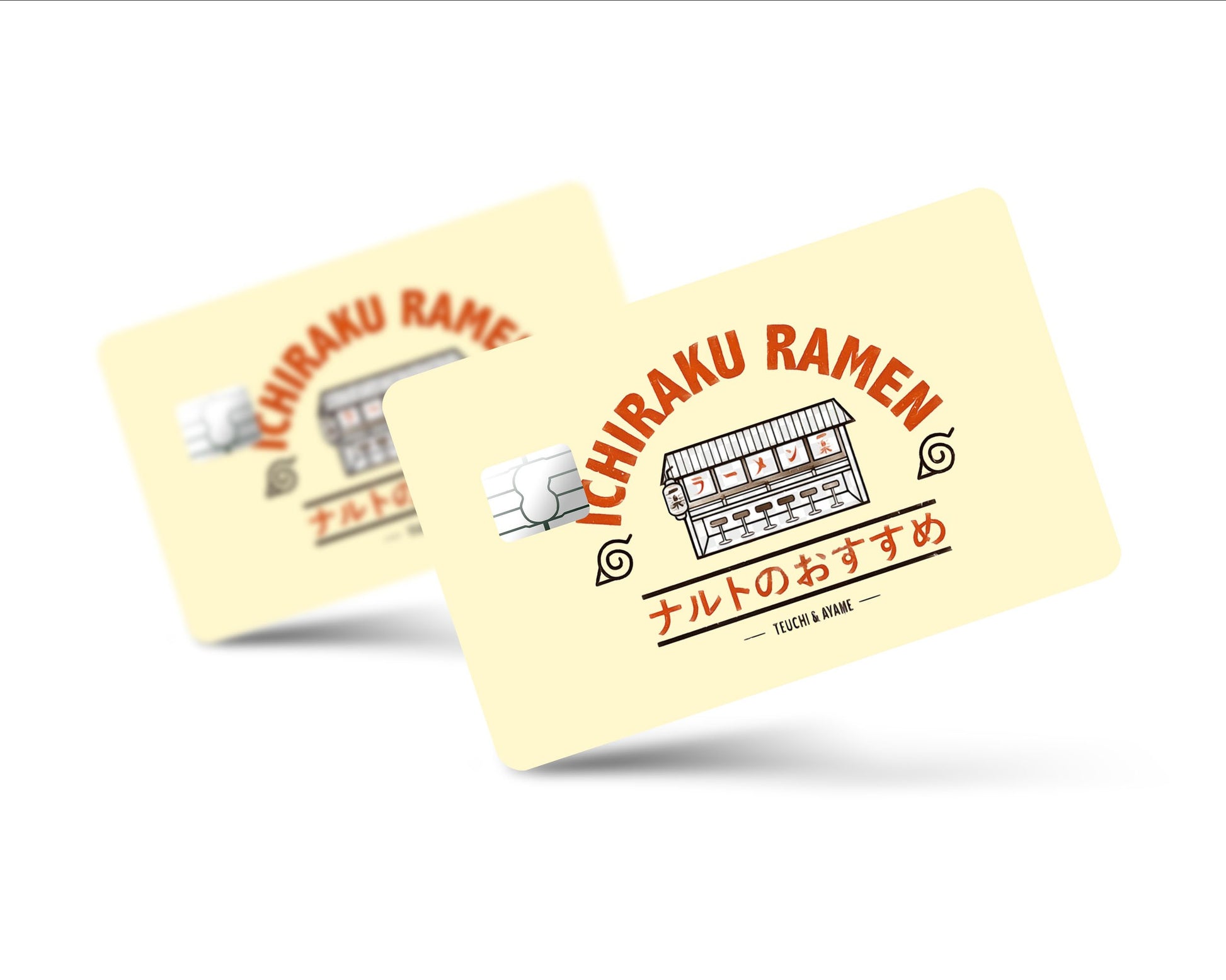 Anime Town Creations Credit Card Naruto Ichiraku Ramen Beige Full Skins - Anime Anime Skin