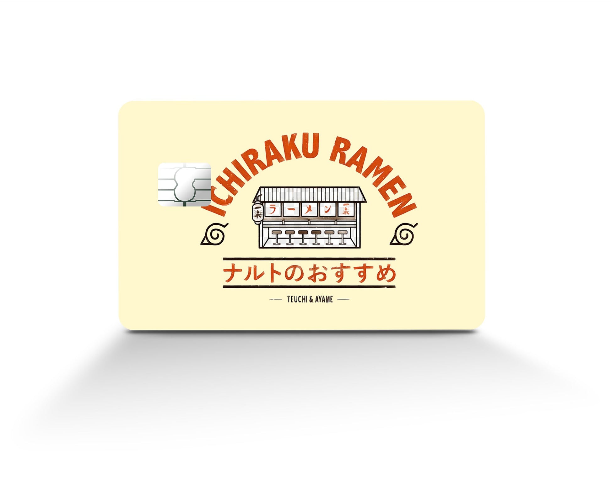 Anime Town Creations Credit Card Naruto Ichiraku Ramen Beige Full Skins - Anime Anime Skin