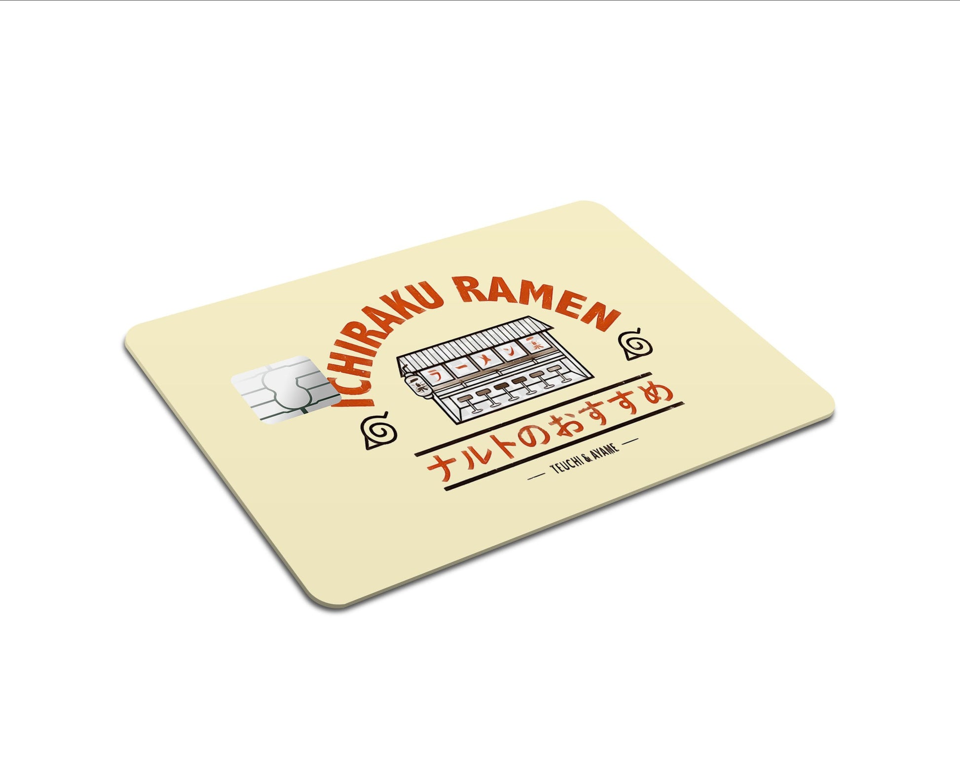 Anime Town Creations Credit Card Naruto Ichiraku Ramen Beige Full Skins - Anime Anime Skin