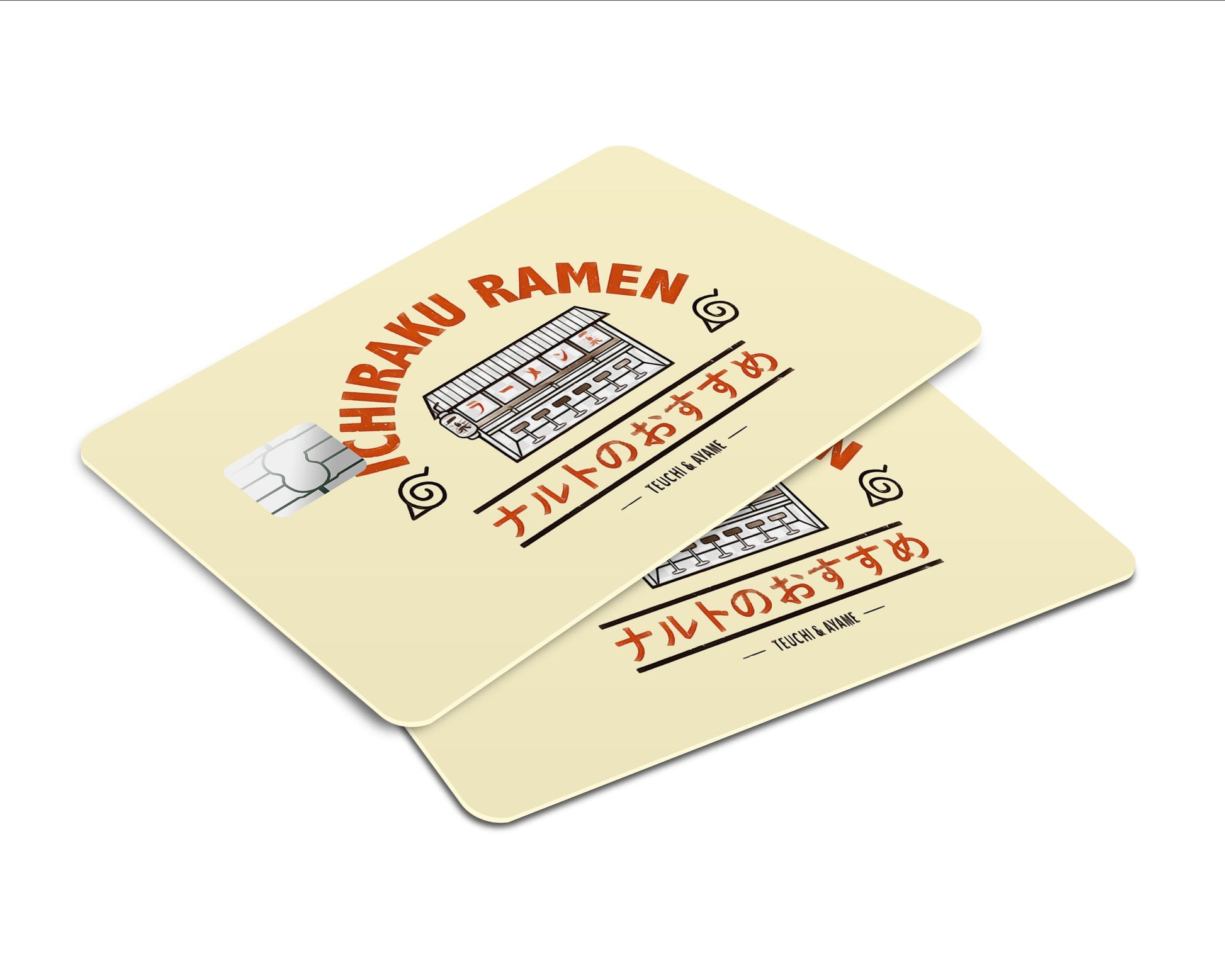 Anime Town Creations Credit Card Naruto Ichiraku Ramen Beige Window Skins - Anime Anime Skin