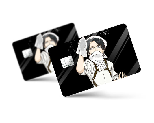 Anime Town Creations Credit Card Levi Cleaning Black Full Skins - Anime Attack on Titan Skin