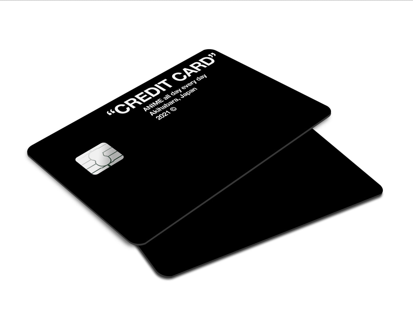 Anime Town Creations Credit Card Off-White Inspired "Credit" Card - Anime All Day Everyday Window Skins - Anime Quotes Skin
