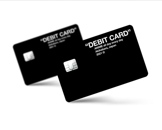 Anime Town Creations Credit Card Off-White Inspired "Debit" Card - Anime All Day Everyday Full Skins - Anime Quotes Skin