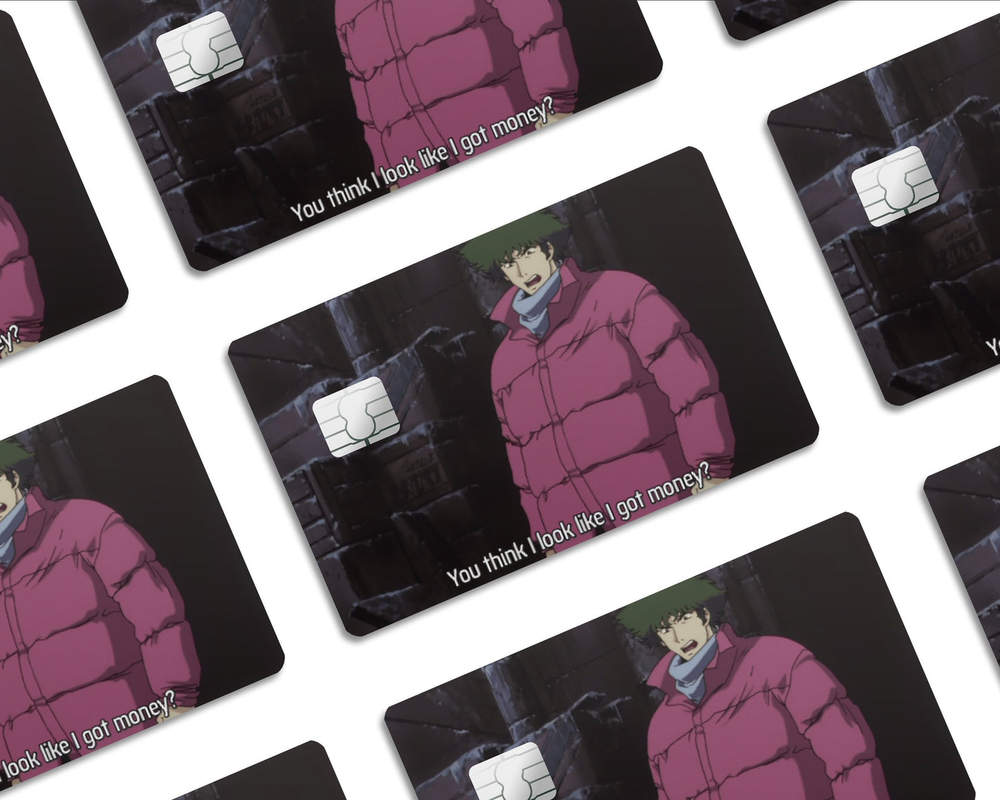 Anime Town Creations Credit Card You think I look like I got money? Half Skins - Anime Cowboy Bebop Skin