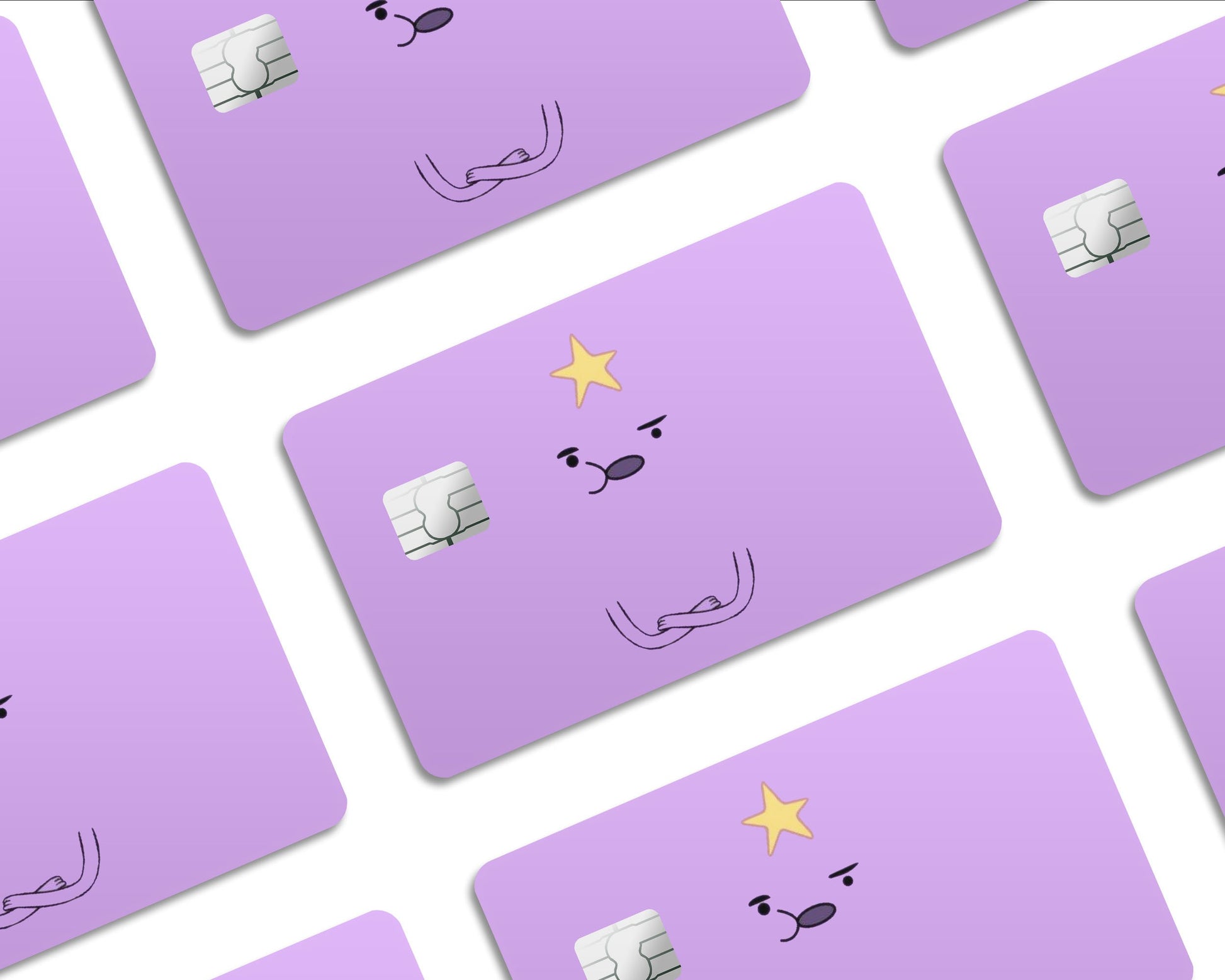 Anime Town Creations Credit Card Adventure Time Purple Lumpy Space Princess Half Skins - Pop culture Adventure Time Skin