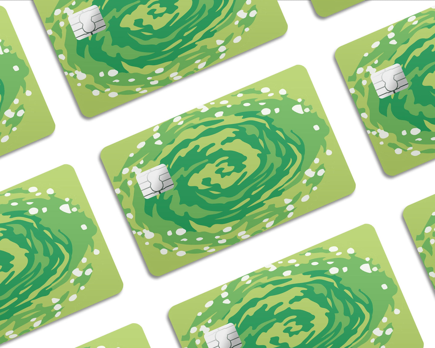 Anime Town Creations Credit Card Rick and Morty Portal Half Skins - Pop culture Rick and Morty Skin