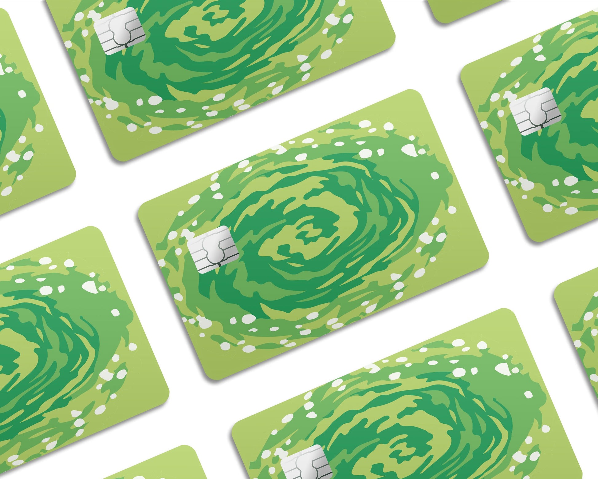 Anime Town Creations Credit Card Rick and Morty Portal Half Skins - Pop culture Rick and Morty Skin