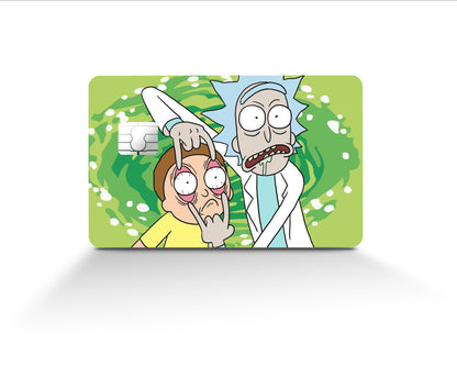 Anime Town Creations Credit Card Rick and Morty Open Your Eyes Morty Full Skins - Pop culture Rick and Morty Skin
