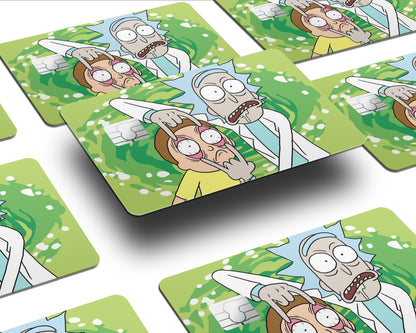 Anime Town Creations Credit Card Rick and Morty Open Your Eyes Morty Half Skins - Pop culture Rick and Morty Skin